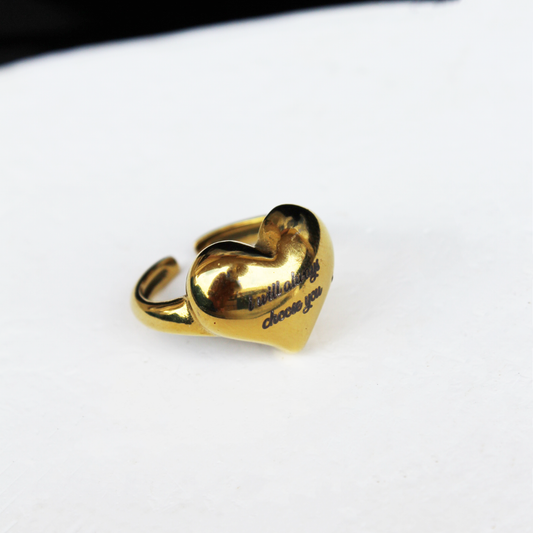 Anello Cuore + INCISIONE